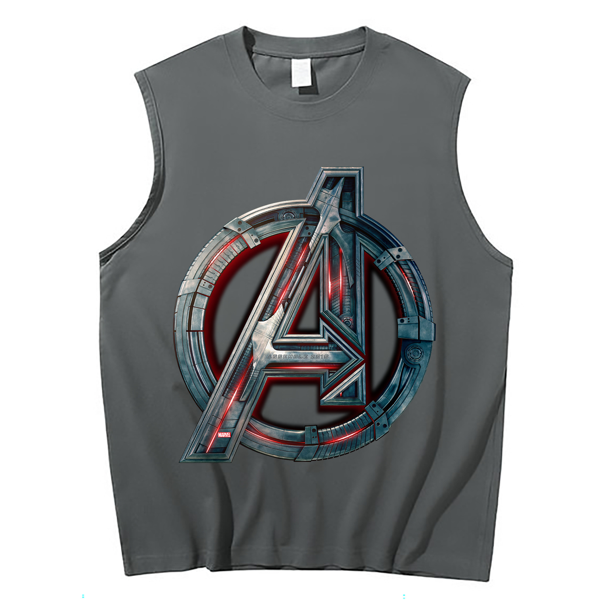 （画像用） アベンジャーズ The Avengers コットン100％タンクトップ（フロントプリント）